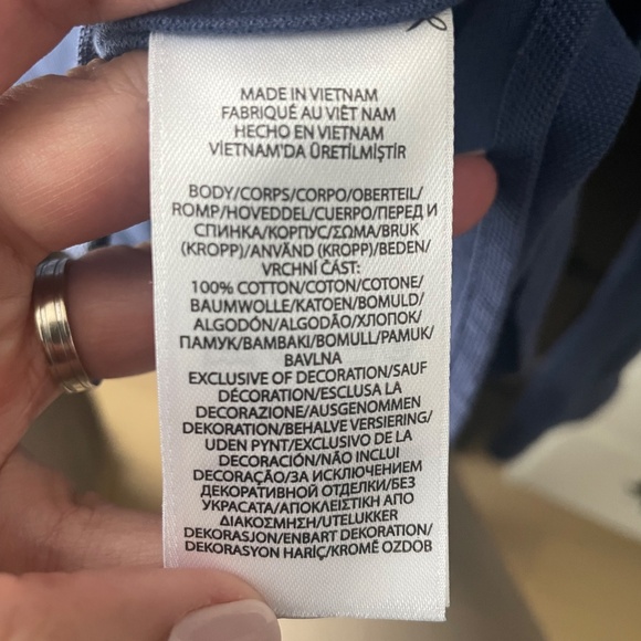 Polo Ralph Lauren Knit Oxford Button-Down Shirt (XS) – Blue - Picture 5 of 5